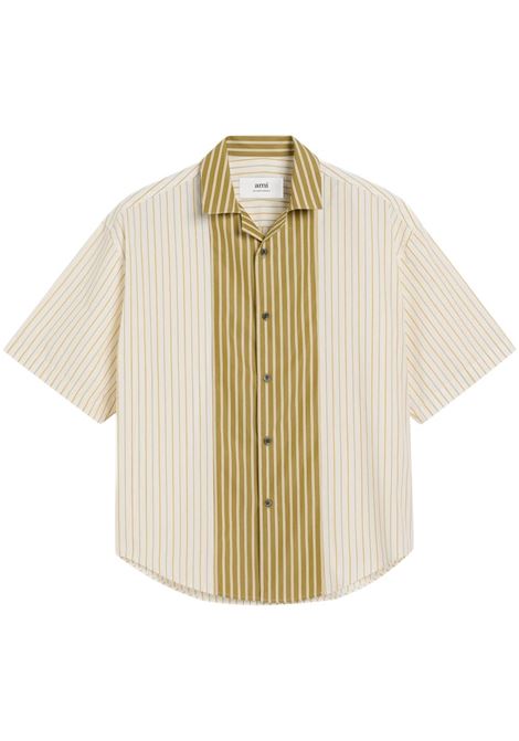 Multicolored stripe-design shirt Ami paris - men